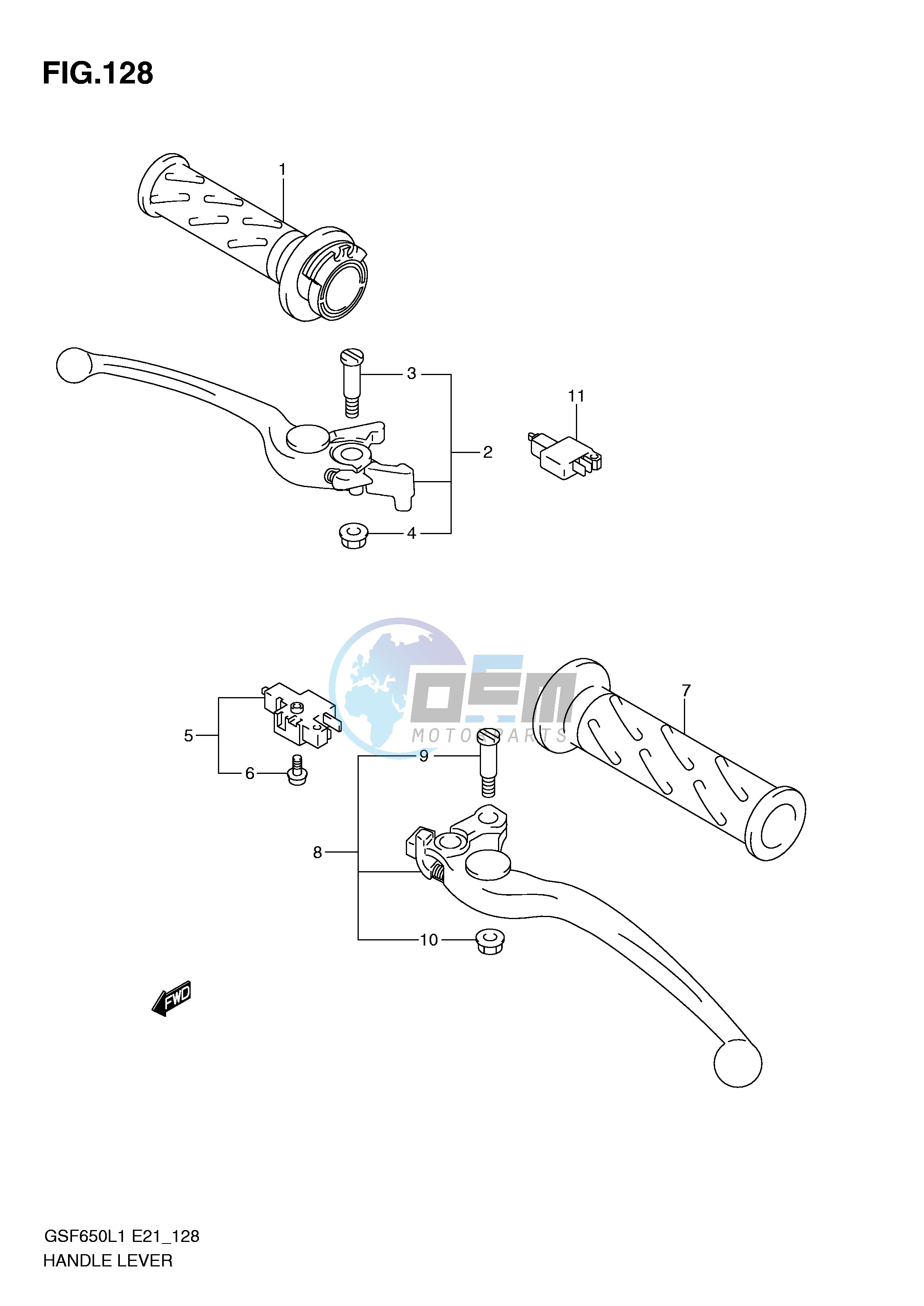 HANDLE LEVER (GSF650UL1 E21)