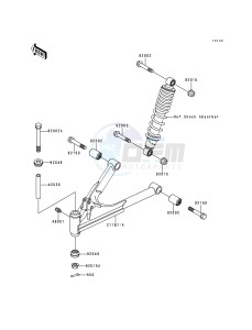 KLF 220 A [BAYOU 220] (A5-A9) [BAYOU 220] drawing FRONT SUSPENSION