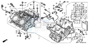 VFR1200XDE CrossTourer - VFR1200X Dual Clutch 2ED - (2ED) drawing CRANKCASE (VFR1200XD/XDA/XDL/XDS)