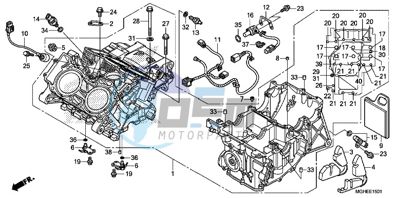 CRANKCASE (VFR1200XD/XDA/XDL/XDS)