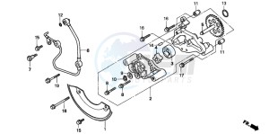 TRX300 FOURTRAX 300 drawing OIL PUMP