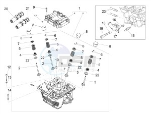 SX 125 E4 (EMEA) drawing Cylinder head - valves