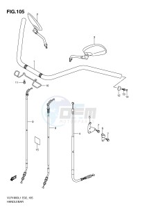 VLR1800 (E2) drawing HANDLEBAR (VLR1800L1 E24)