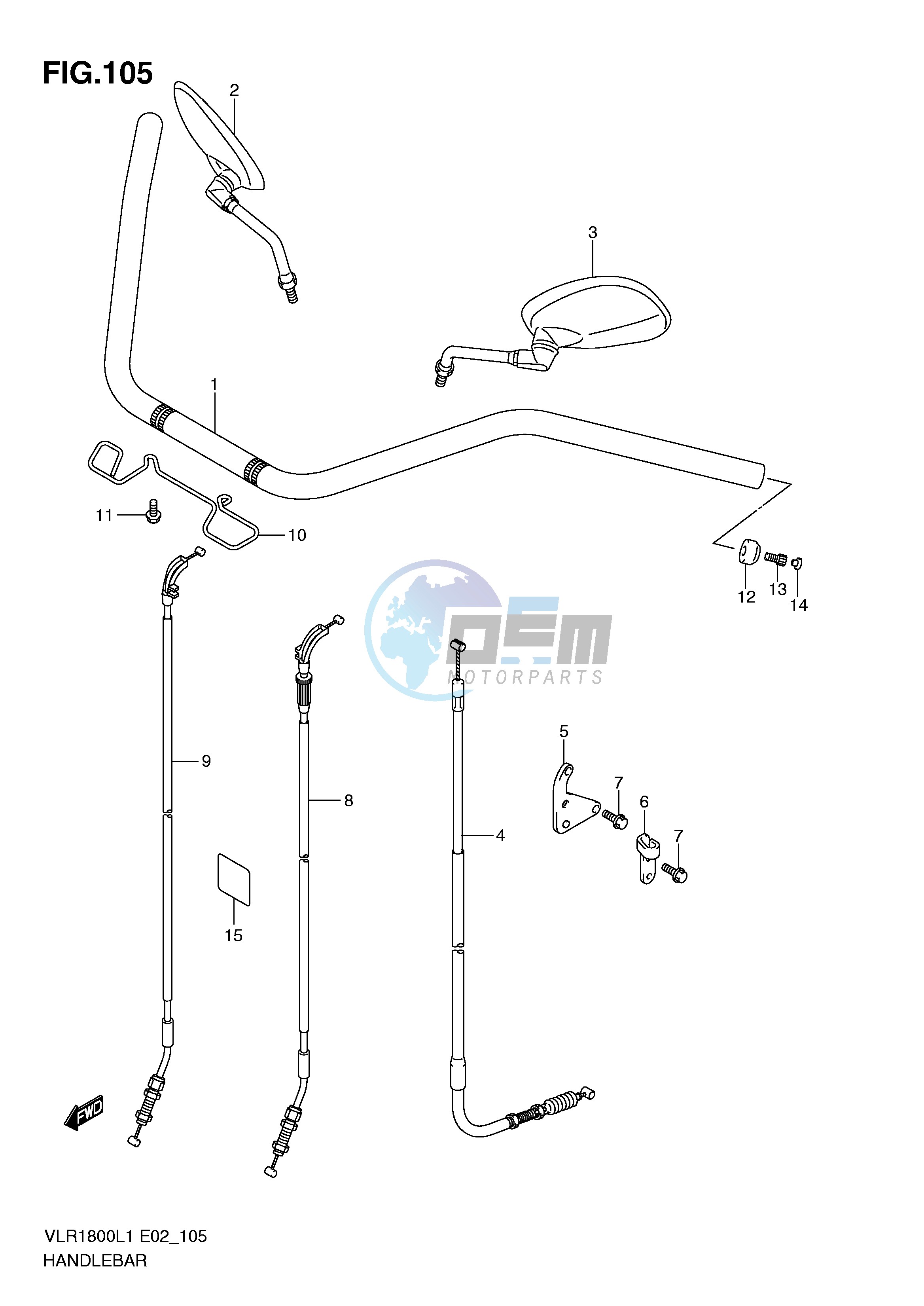 HANDLEBAR (VLR1800L1 E24)