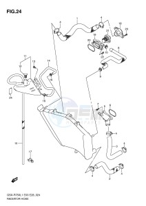 GSX-R750 (E3) drawing RADIATOR HOSE