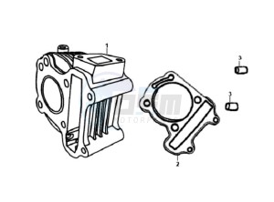 FIDDLE II 50 drawing CYLINDER / GASKETS