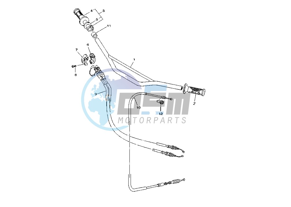 STEERING HANDLE -CABLE MY01