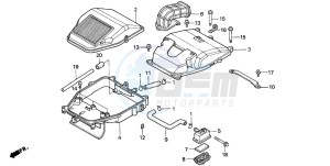 VF750C2 drawing AIR CLEANER