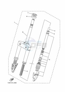 ED06 drawing FRONT FORK