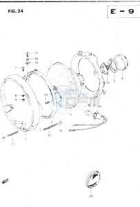 GS500E (Z-D) drawing HEADLAMP