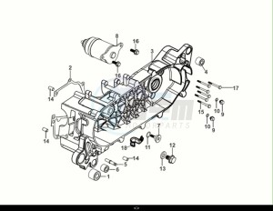 FIDDLE II 50 (AF05W5-NL) (E5) (M1) drawing L. CRANK CASE