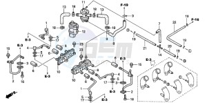 GL1500CD drawing AIR INJECTION CONTROL VALVE