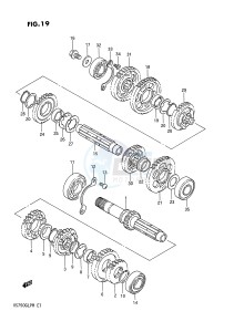 VS750GL (E1) INTRUDER drawing TRANSMISSION