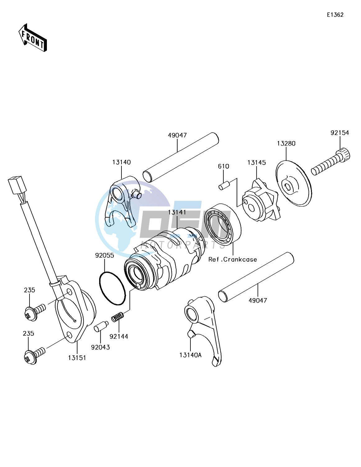 Gear Change Drum/Shift Fork(s)