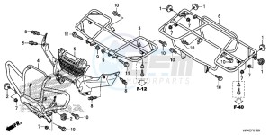 TRX500FE1G TRX500 Europe Direct - (ED) drawing CARRIER