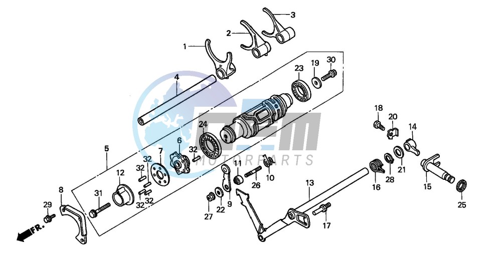 SHIFT DRUM/SHIFT FORK