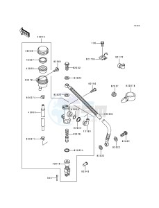 ZX 750 K [NINJA ZX-7R] (K1-K2) [NINJA ZX-7R] drawing REAR MASTER CYLINDER