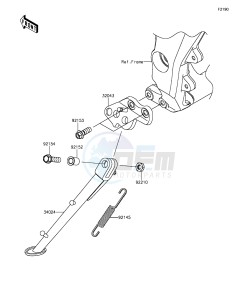 Z1000 ZR1000FEF FR GB XX (EU ME A(FRICA) drawing Stand(s)