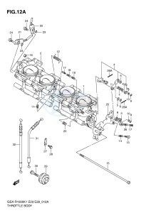 GSX-R1000 (E3-E28) drawing THROTTLE BODY (GSX-R1000K2)