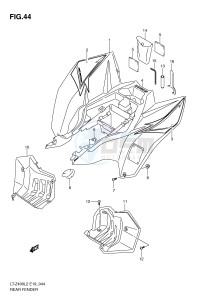 LT-Z400 (E19) drawing REAR FENDER (LT-Z400L2 E19)