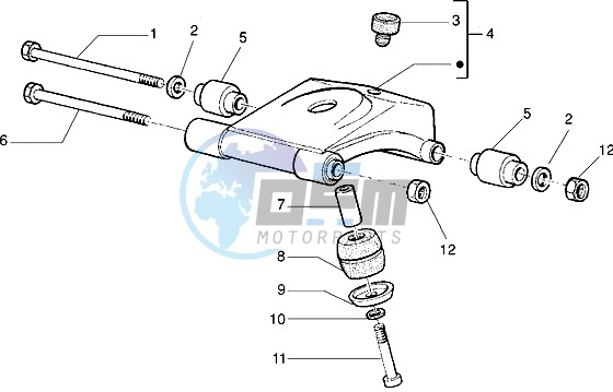 Swinging arm