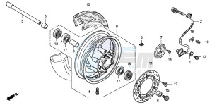 FJS400D SILVER WING drawing FRONT WHEEL