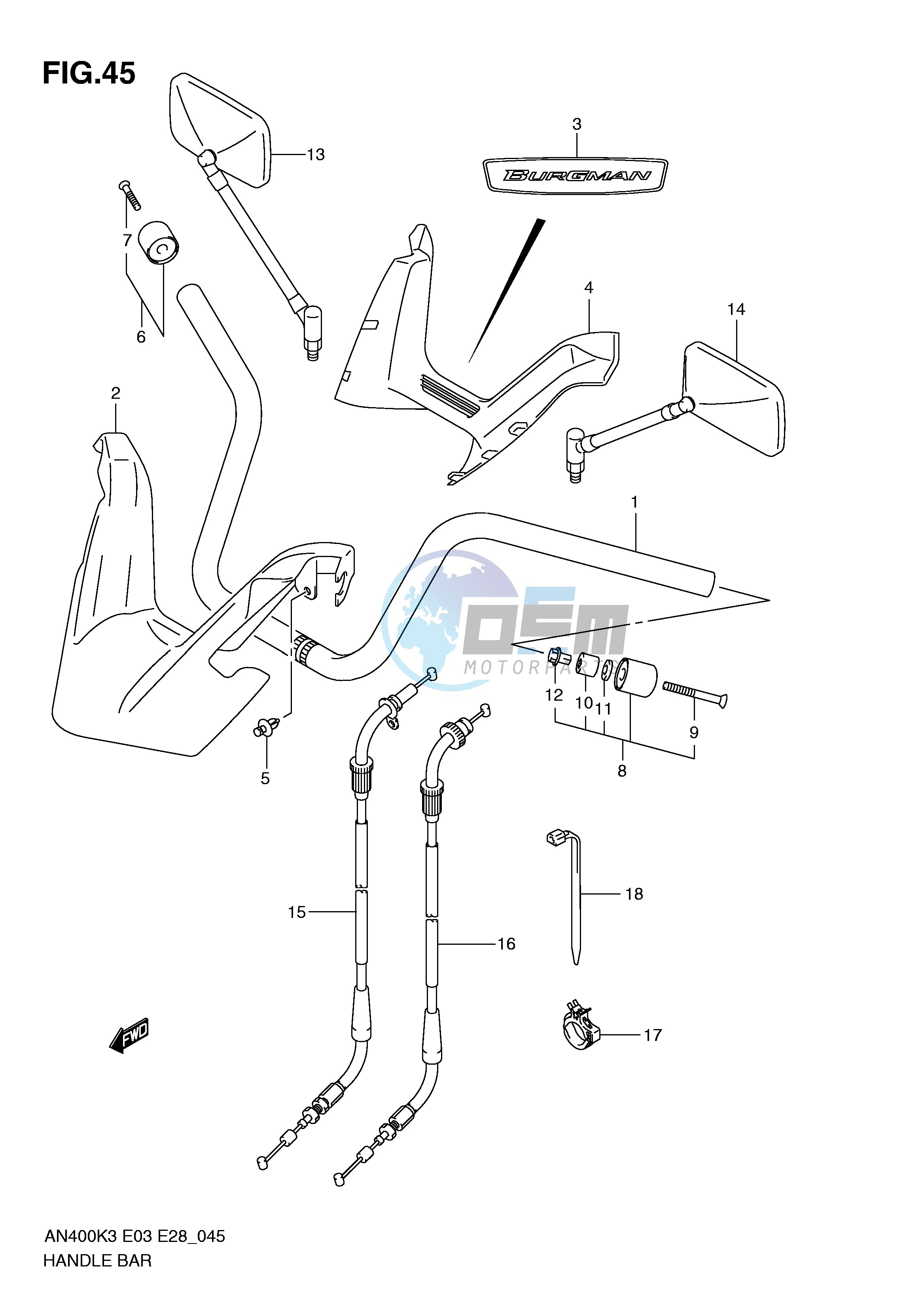 HANDLEBAR (MODEL K3)