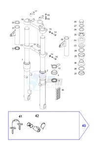 CLASSIC_XL_L1 50 L1 drawing Front forks