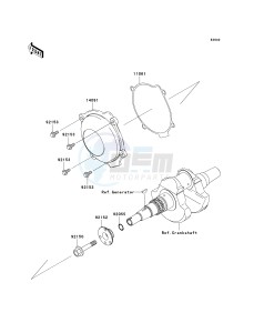 KVF 750 F [BRUTE FORCE 750 4X4I] (F8F) F8F drawing RECOIL STARTER