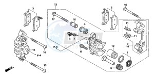 TRX680FA drawing FRONT BRAKE CALIPER