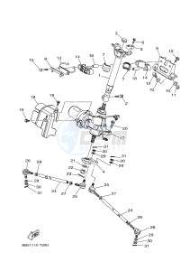 YFM450FWBD YFM45KPXJ KODIAK 450 EPS (BB51) drawing STEERING