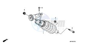 VT1300CXAB drawing REAR CUSHION