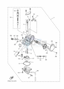 TT-R50E (BEGB) drawing CARBURETOR