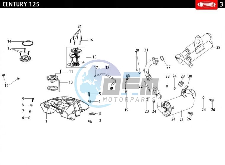 FUEL TANK - EXHAUST