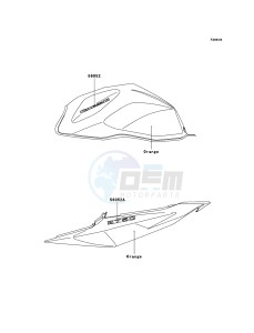 Z750 ZR750J6F FR GB XX (EU ME A(FRICA) drawing Decals(Orange)