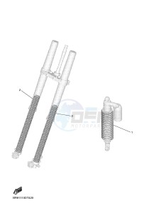 YZ450F (BR92) drawing ALTERNATE FOR CHASSIS