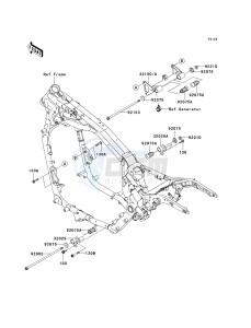 VN 1600 D [VULCAN 1600 NOMAD] (D6F-D8FA) D8FA drawing ENGINE MOUNT