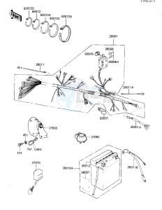 KZ 440 G (G1) drawing CHASSIS ELECTRICAL EQUIPMENT