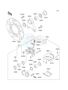 ZX 1100 D [NINJA ZX-11] (D4-D6) [NINJA ZX-11] drawing REAR BRAKE