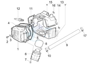 LXV 125 4T Navy (Euro 3) drawing Cylinder head cover