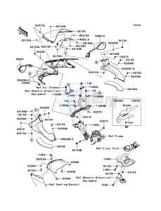 ZZR1400_ABS ZX1400FDF FR GB XX (EU ME A(FRICA) drawing Cowling(Upper)