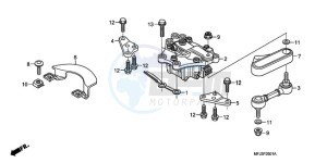 CBR600RR9 UK - (E / MME) drawing STEERING DAMPER