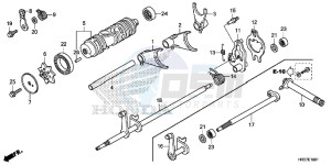 TRX420FM2G TRX420 ED drawing GEARSHIFT FORK (TRX420FE1/FM1/FM2/TE1/TM1)