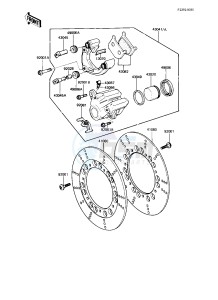 KZ 750 L [L3] drawing FRONT BRAKE