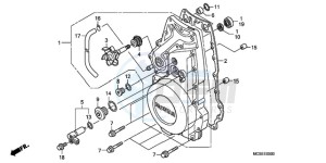 ST1300A9 CH / ABS MME - (CH / ABS MME) drawing FRONT CRANKCASE COVER