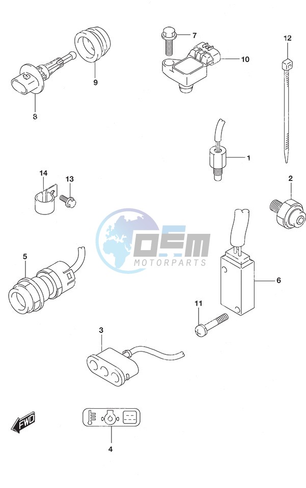 Sensor/Switch Tiller Handle w/Power Tilt