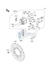 KLX125 KLX125CBF GB XX (EU ME A(FRICA) drawing Front Brake