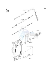 KLX 250 W [KLX250SF] (W9F) W9F drawing CABLES