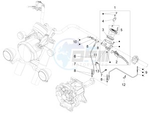 California 1400 Custom ABS 1380 WEG drawing Comando frizione