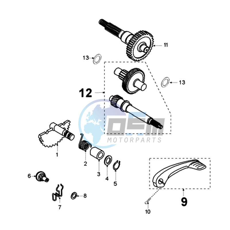 DRIVE SHAFTS / KICKSTARTER